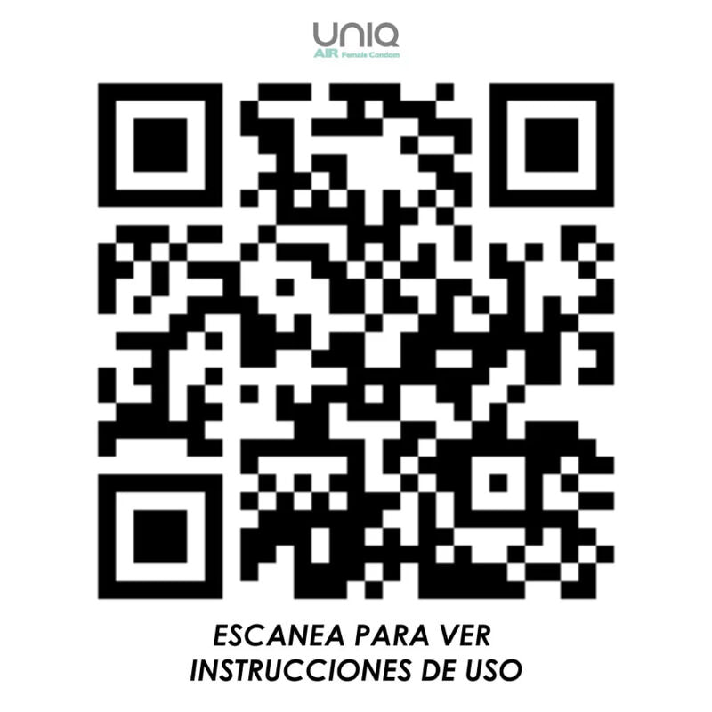 UNIQ - PRESERVATIVO FEMININO AIR SEM LÁTEX 3 UNIDADES