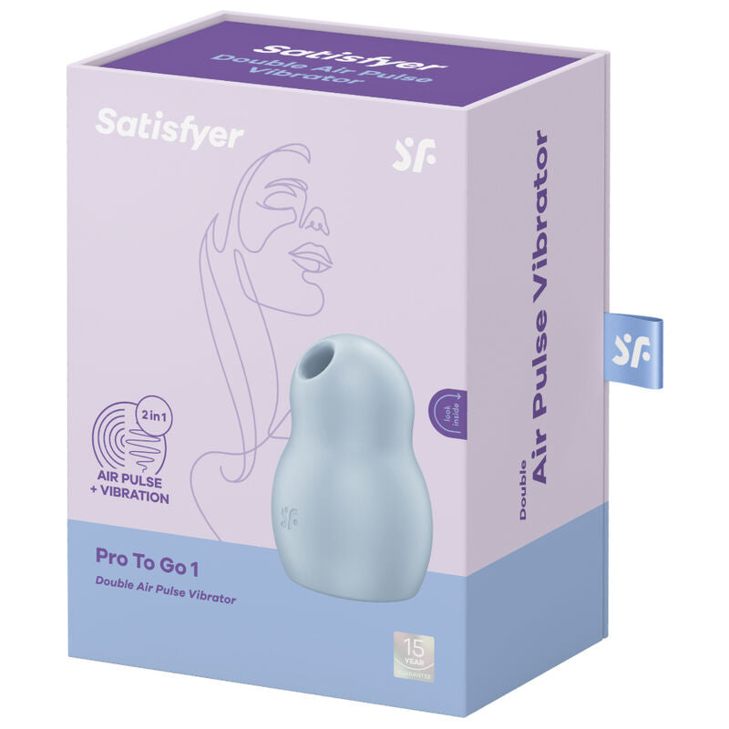SATISFYER - AIR PULSE PRO TO GO 1 ESTIMULADOR DUPLO E VIBRADOR VERMELHO