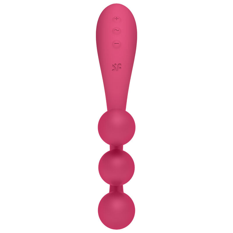 SATISFYER - VIBRADOR MULTI TRI BALL 1 VERMELHO