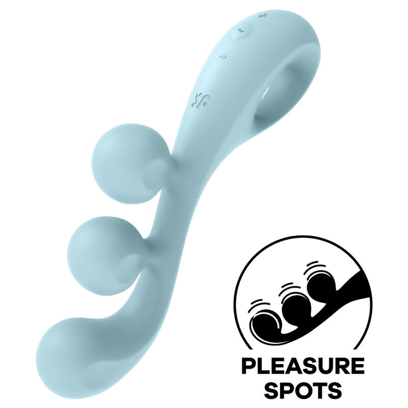 SATISFYER - MULTI TRI BALL 2 VIBRADOR AZUL
