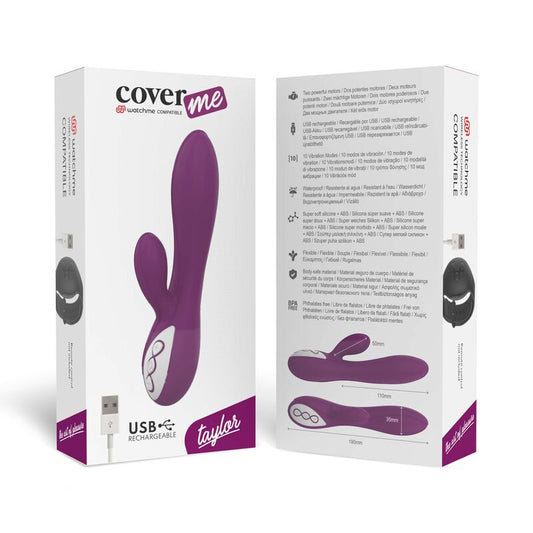 COVERME - VIBRADOR TAYLOR COMPATÍVEL COM A TECNOLOGIA WIRELESS WATCHME