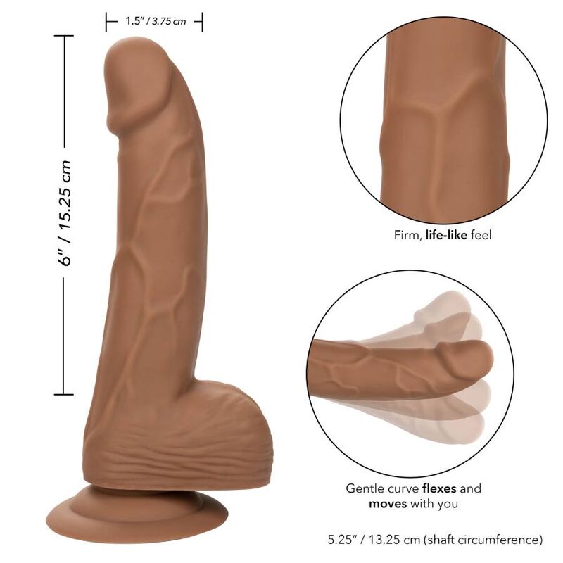 CALEXOTICS - 15.24 CM BROWN SILICONE NAILS
