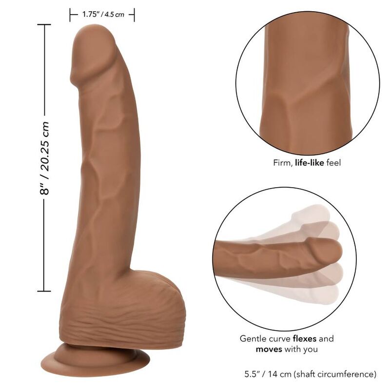 CALEXOTICS - 20.32 CM BROWN SILICONE NAILS