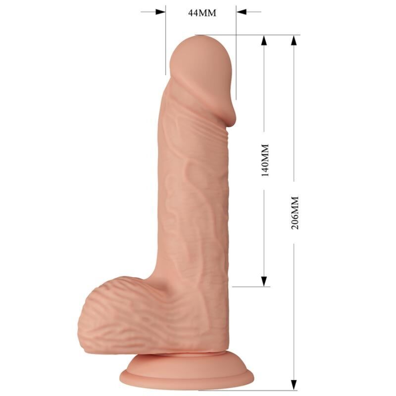 BAILE - BELLE ENCOUNTER CATOBLEPAS FLEXIBLE REALISTIC DILDO 20.6 CM NATURAL
