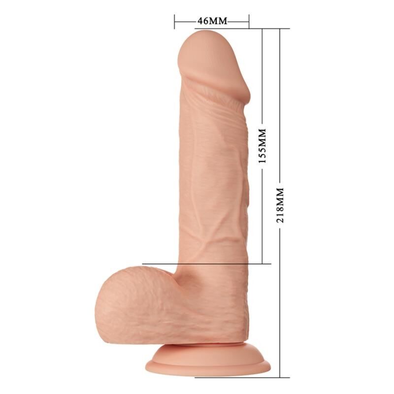 BAILE - BELLE ENCONTRE BAHAMUT FLEXIBLE REALISTIC DILDO 21.8 CM NATURAL