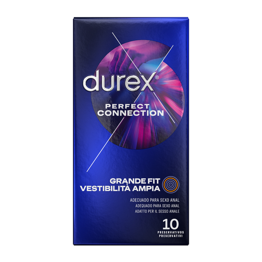 DUREX - PERFECT CONNECTION SILICONE LUBRIFICAÇÃO EXTRA 10 UNIDADES