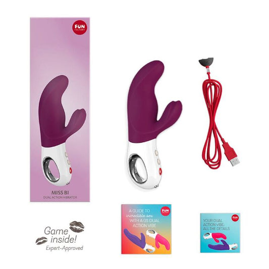 FUN FACTORY - MISS BI DUAL VIBRADOR UVA BRANCA