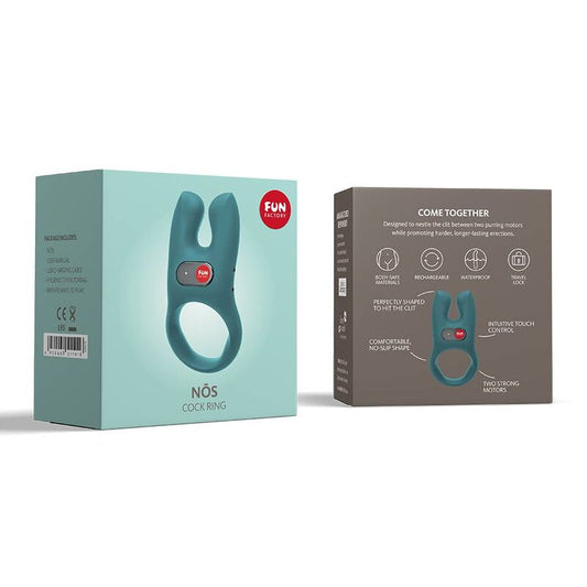 FUN FACTORY - NOSSO ANILLO VIBRADOR NEGRO