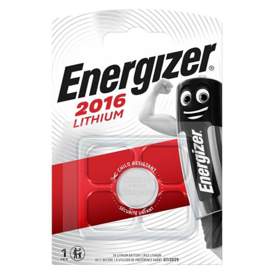 ENERGIZER - BATERIA DE LÍTIO BOTÃO CR2016 3V 1 UNIDADE?