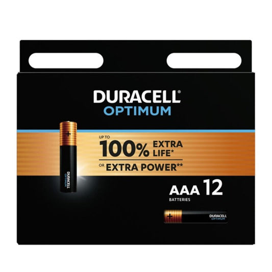 DURACELL - OPTIMUM 200 PILHAS ALCALINAS AAA LR03 12 UNIDADES?