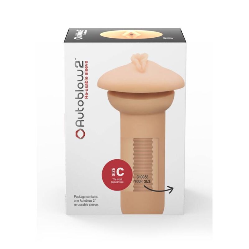 AUTOBLOW - 2+ MANGAS VAGINA TAMANHO C