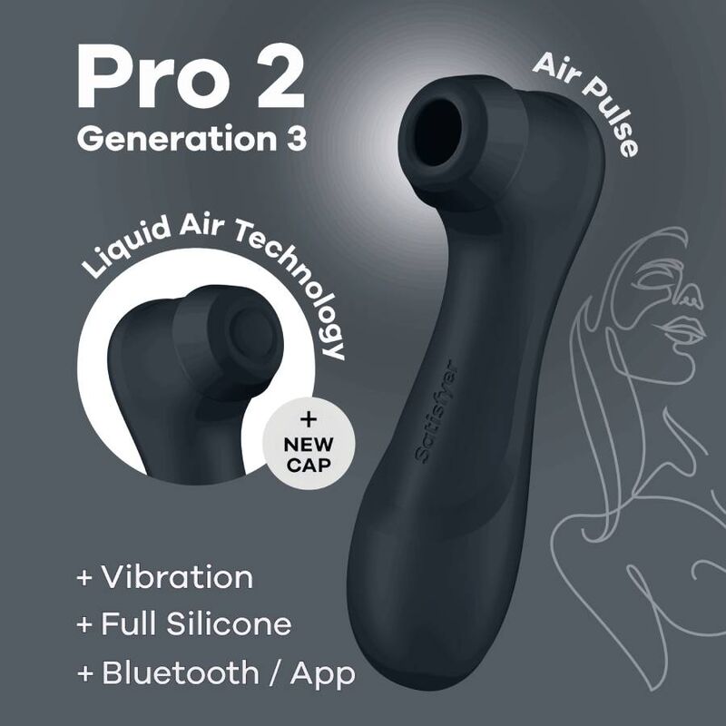 SATISFYER PRO 2 GENERACIÓN 3 - NEGRO BLUETOOTH & APP