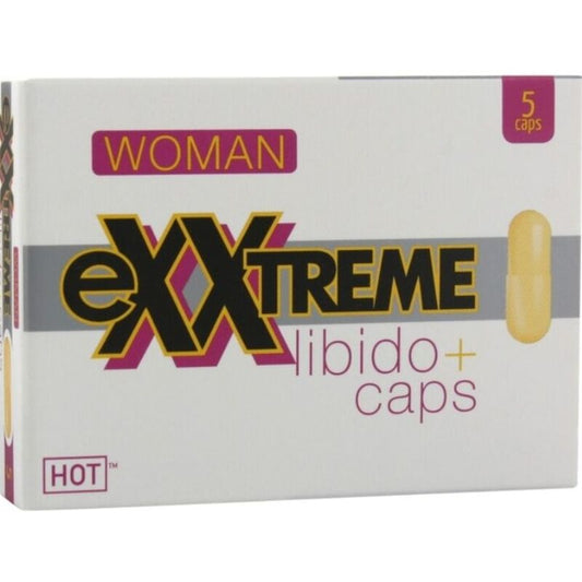 HOT - EXXTREME LIBIDO CAPS FEMININO 5 PEÇAS
