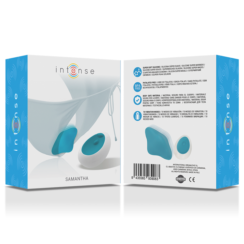 INTENSO - CALCINHA COM CONTROLE REMOTO SAMANTHA BLUE