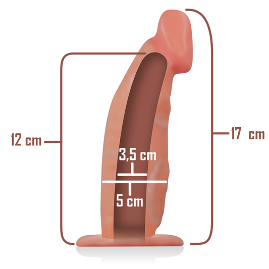 INTENSO - ARREIO OCO COM DILDO 18 X 3,5 CM