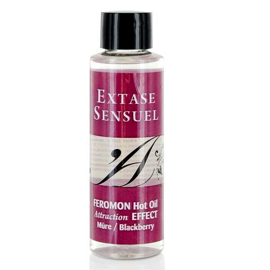 EXTASE SENSUAL - ÓLEO DE MASSAGEM COM EFEITO DE AQUECIMENTO E FEROMONAS DE AMORA 100 ML