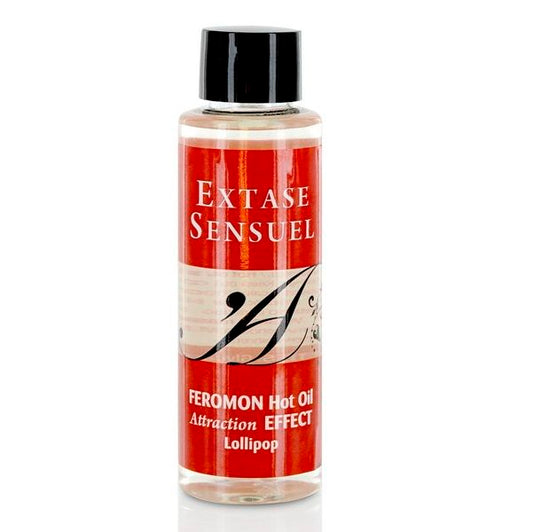 EXTASE SENSUAL - ÓLEO DE MASSAGEM COM FEROMONAS E EFEITO TÉRMICO PIRULET 100 ML