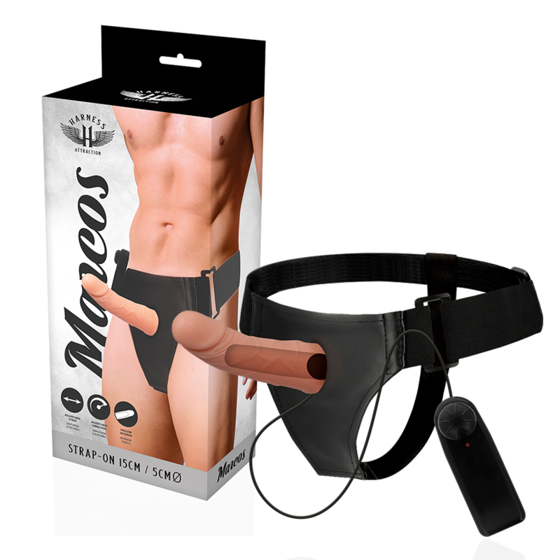 ARREMATES DE ATRAÇÃO - RÉDEAS DE ESTRUTURA OCA COM VIBRADOR 15 CM -O- 5 CM