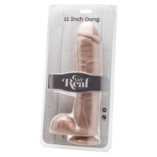 SEJA REAL - DILDO DE 28 CM COM CONTAS DE PELE