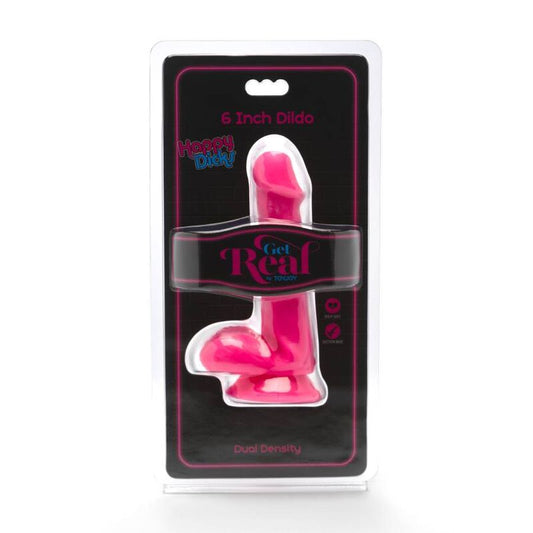 SEJA REAL - HAPPY DICKS DILDO BOLA ROSA DE 12 CM
