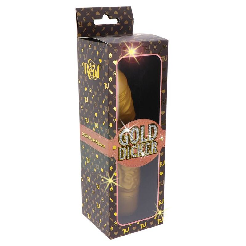 SEJA REAL - VIBRADOR GOLD DICKER STIM GOLD
