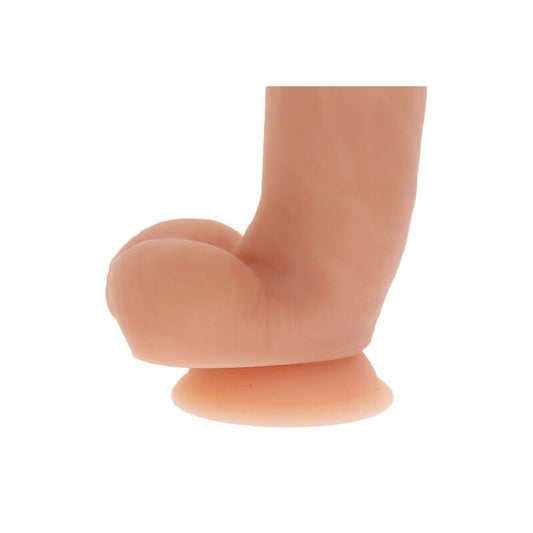 SEJA REAL - DILDO DE SILICONE DE 18 CM COM BOLAS DE PELE