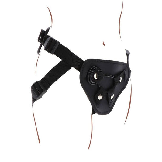 SEJA REAL - ARREIO DE LUXO PRETO COM STRAP-ON