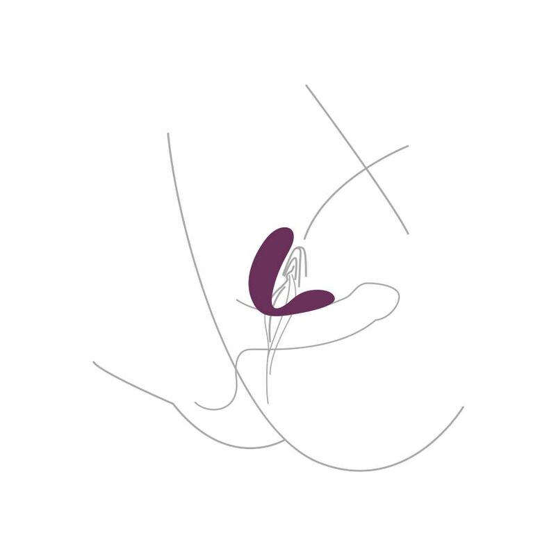 XOCOON - VIBRADOR BOUND LOVE COUPLES ROXO