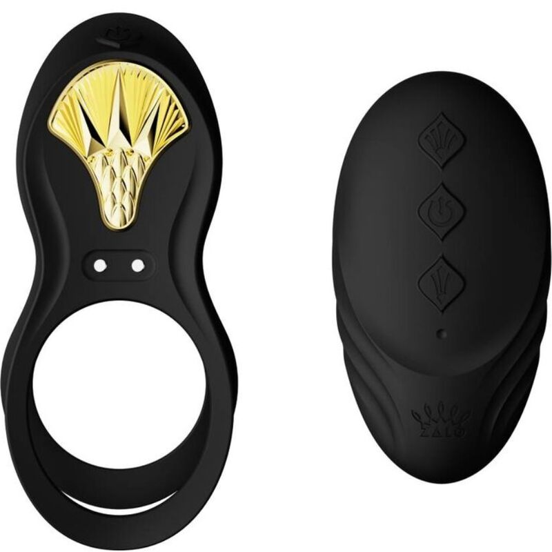 ZALO - VIBRATING COUPLES RING BAYEK BLACK