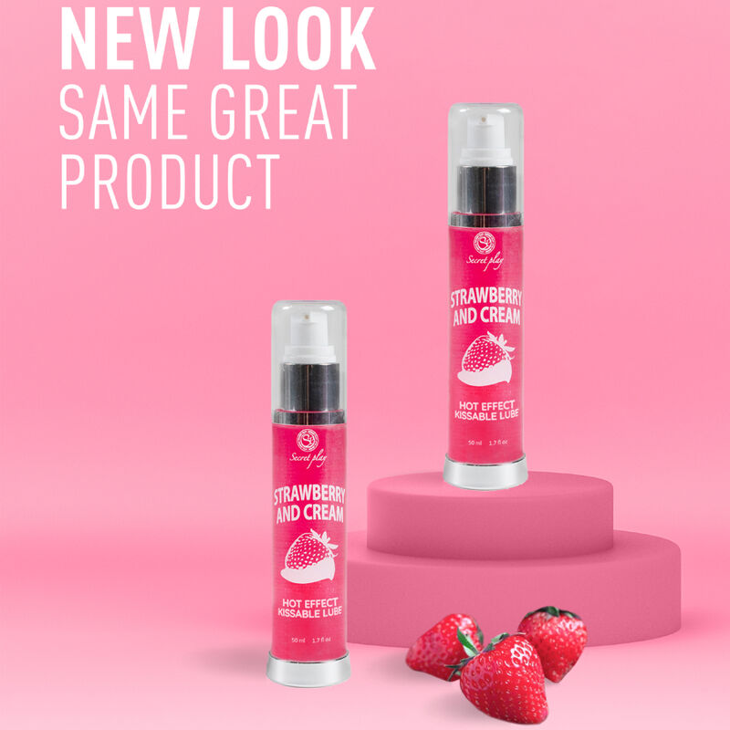 SECRETPLAY - 2-1 LUBRICANT WARM EFFECT STRAWBERRY & CREAM 50 ML