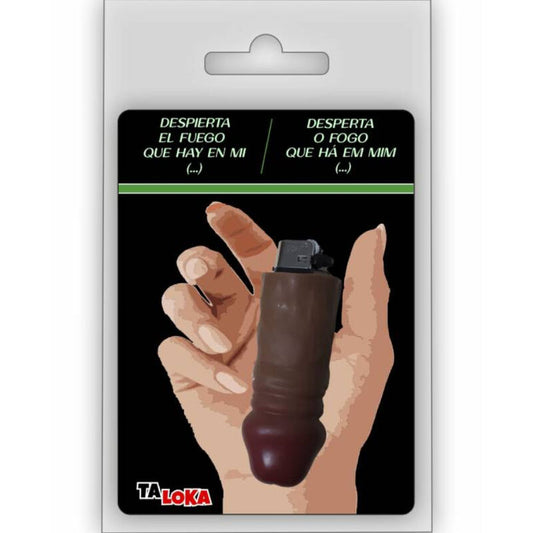 TALOKA - FANTASTIC PENIS-SHAPED LIGHTER IN MULATTO COLOR 100% REFILLABLE