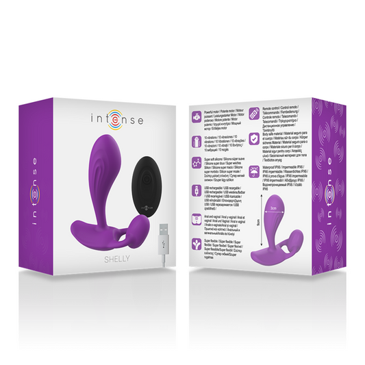 INTENSO - PLUG ANAL DE CONTROLE REMOTO SHELLY ROXO