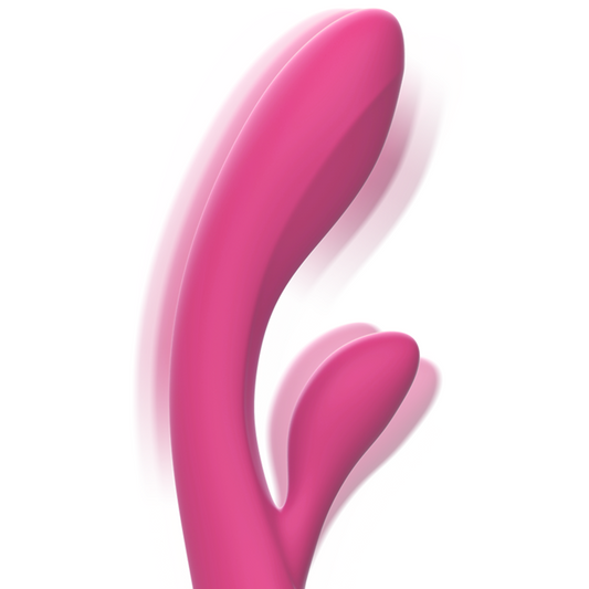 INTENSO - VIBRADOR LUIGI RABBIT ROSA SILICONE LÍQUIDO