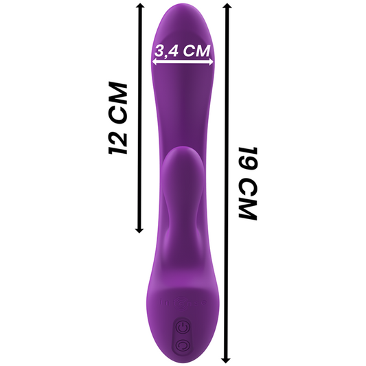 INTENSO - VIBRADOR LUIGI RABBIT SILICONE LÍQUIDO ROXO