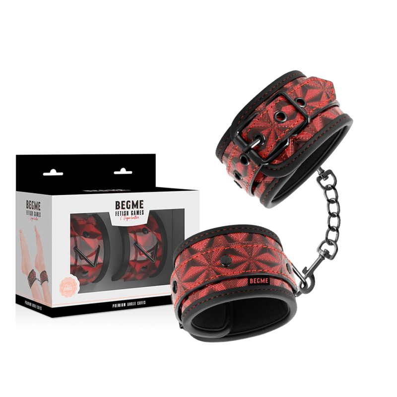 BEGME - TORNOZELOS PREMIUM EDIÇÃO VERMELHA COM FORRO DE NEOPRENE