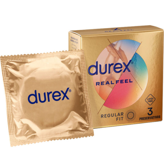 DUREX - CAMISINHAS REAL FEEL 3 UNIDADES