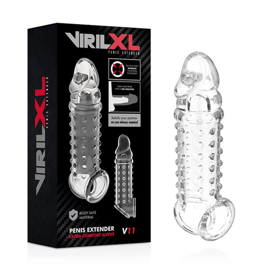 VIRILXL - PENIS EXTENSION AND V11 TRANSPARENT SHEATH