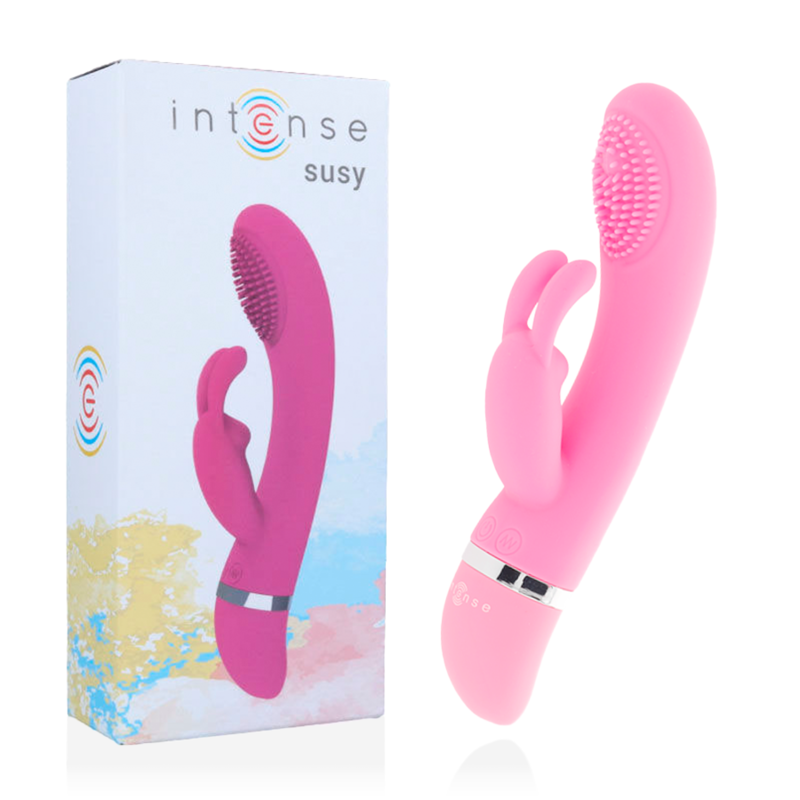 INTENSO - VIBRADOR OSCILANTE DE SILICONE ROSA RABBIT SUSY