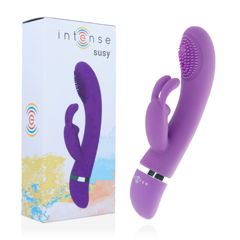 INTENSO - SUSY SILICON RABBIT VIBRADOR OSCILANTE LILAC