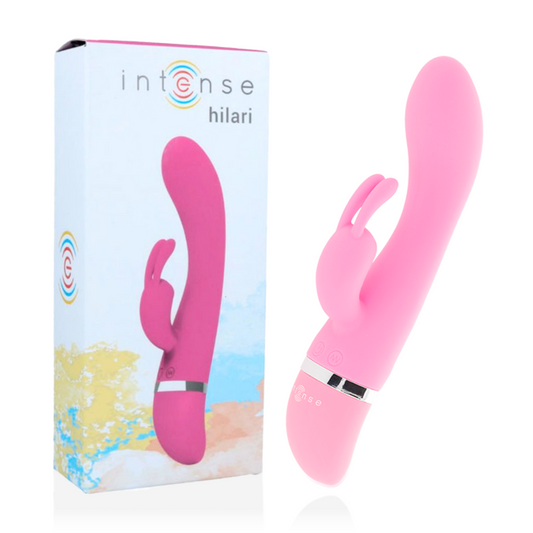 INTENSO - VIBRADOR DE SILICONE ROSA DE LUXO HILARI