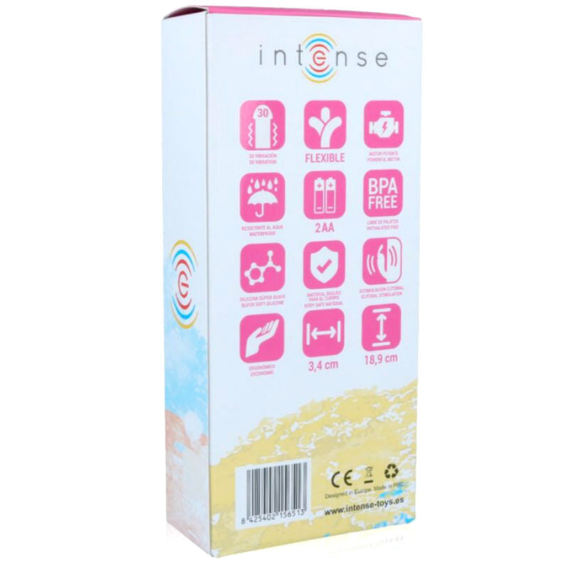 INTENSO - VIBRADOR DE SILICONE ROSA DE LUXO HILARI