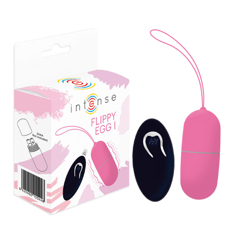 INTENSO - OVO VIBRANTE FLIPPY I COM CONTROLE REMOTO ROSA