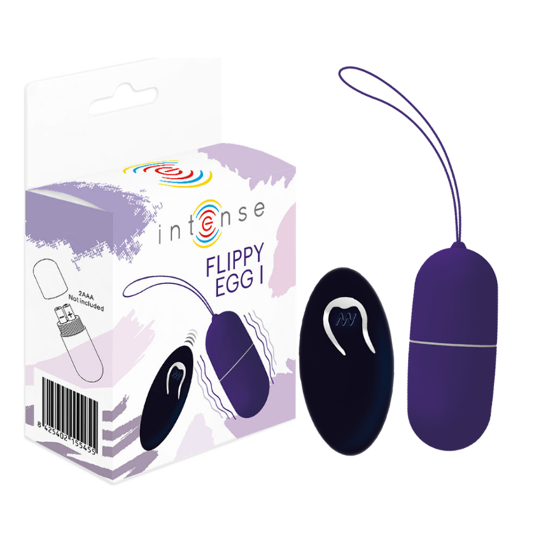 INTENSO - OVO VIBRANTE FLIPPY I COM CONTROLE REMOTO ROXO