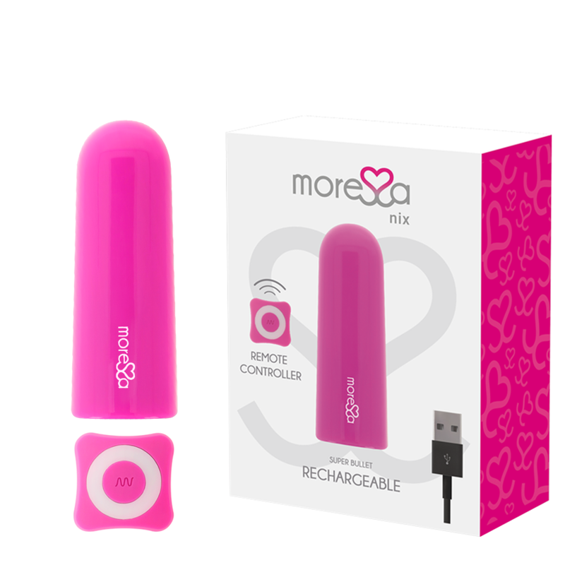 MORESSA - NIX VIBRADOR DE CONTROLE REMOTO ROSA