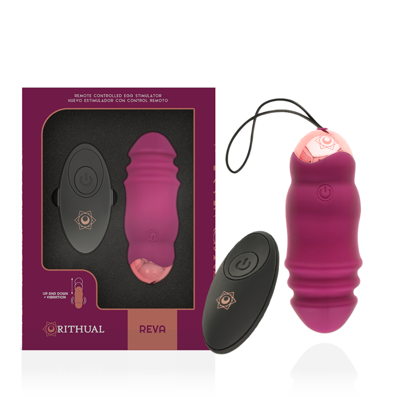 RITHUAL - REVA EGG CONTROLE REMOTO PARA CIMA E PARA BAIXO + VIBRAÇÃO
