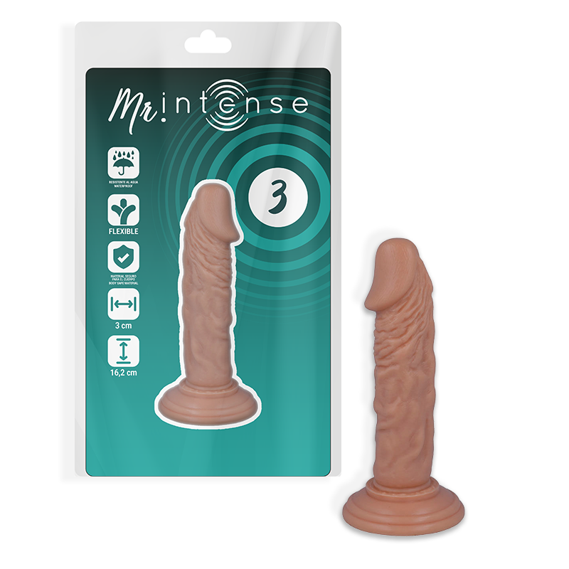 MR INTENSE - 3 REALISTIC PENISES 16.2 CM -O- 3 CM