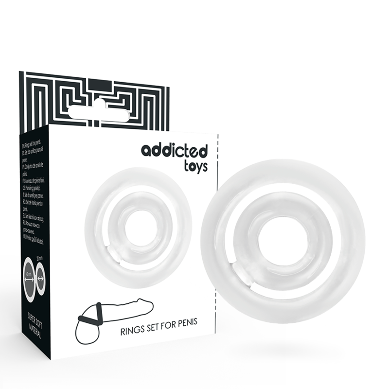 ADDICTED TOYS - POTENZ - PÊNIS C-RING TRANSPARENTE