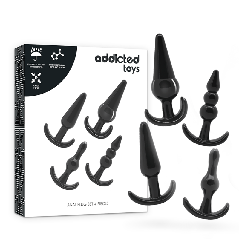 ADDICTED TOYS - CONJUNTO DE 4 PLUGUES ANAL