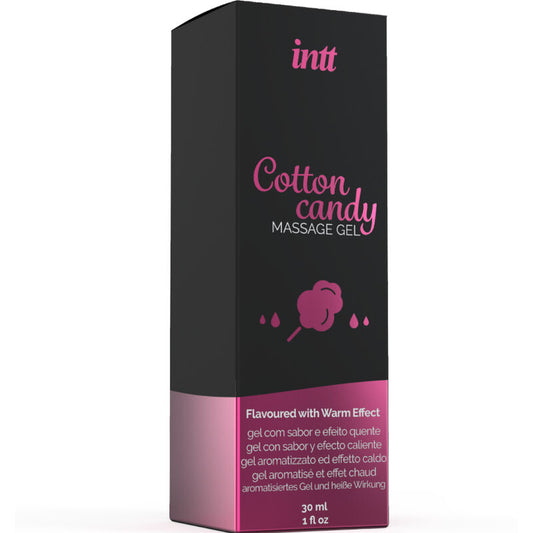 MASSAGEM INTT E SEXO ORAL - GEL DE MASSAGEM COM SABOR COTTON BABE À PAPA E EFEITO AQUECEDOR