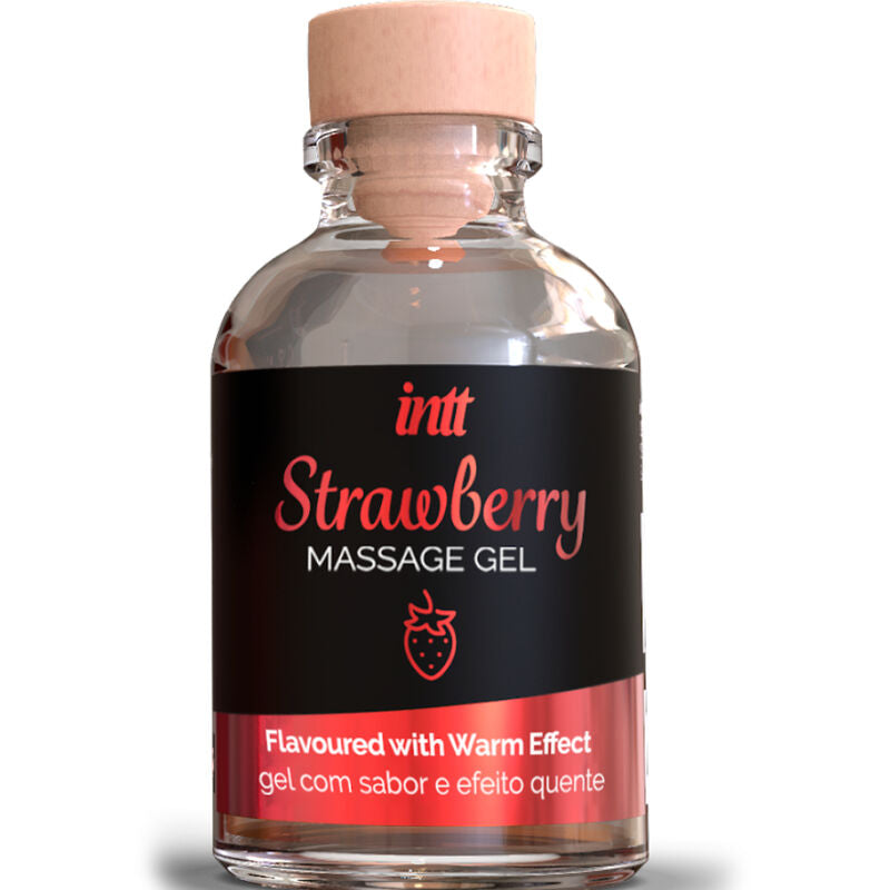 INTT MASSAGE & ORAL SEX - STRAWBERRY FLAVOR WARMING MASSAGE GEL